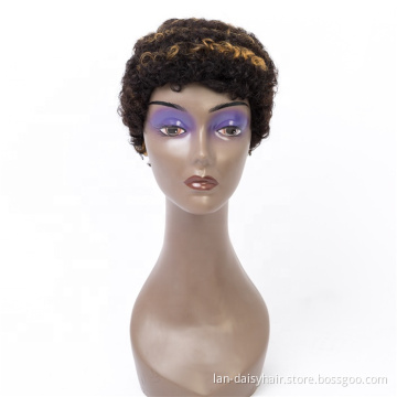 Most Popular Afro Bob For Black Women Hair Texture Rich Production Experience   Short Curly Human Hair Wig